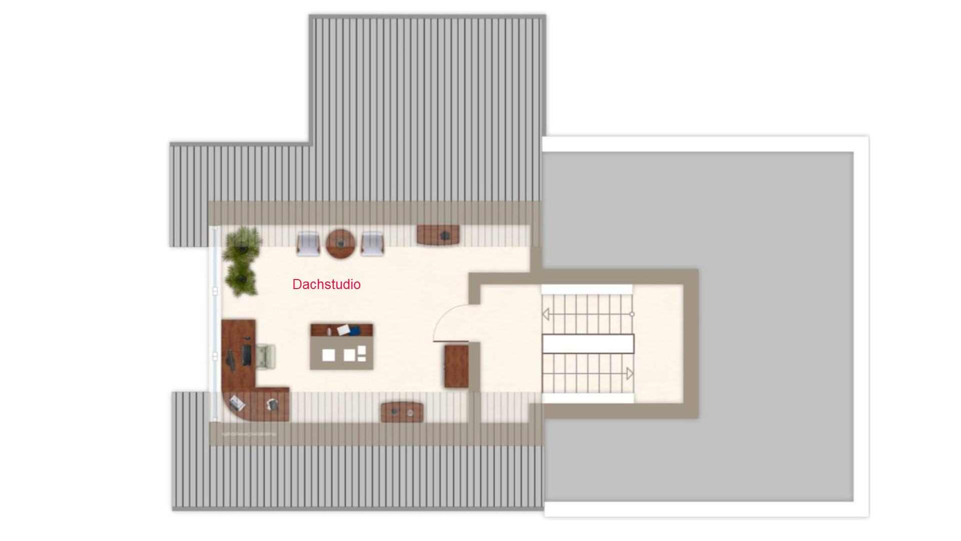 Morsbach-Herbertshagen: besondere Lage - besonderes Haus, Grundriss - Dachgeschoss